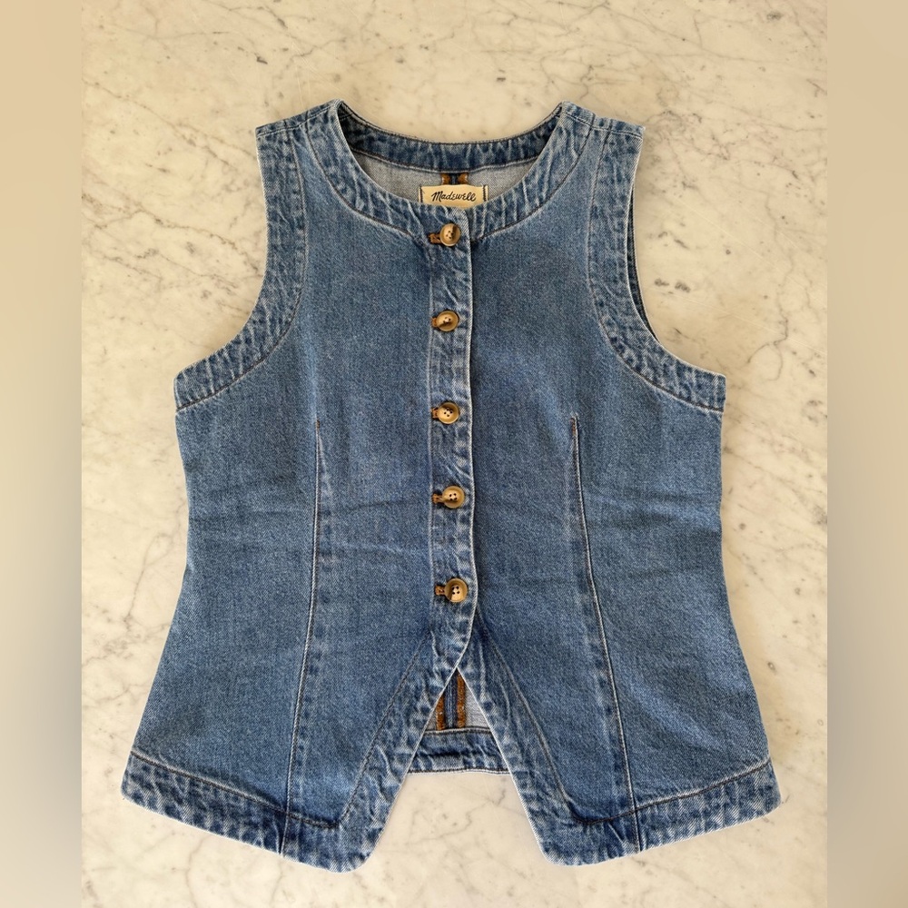 Madewell Classic Blue Denim Vest